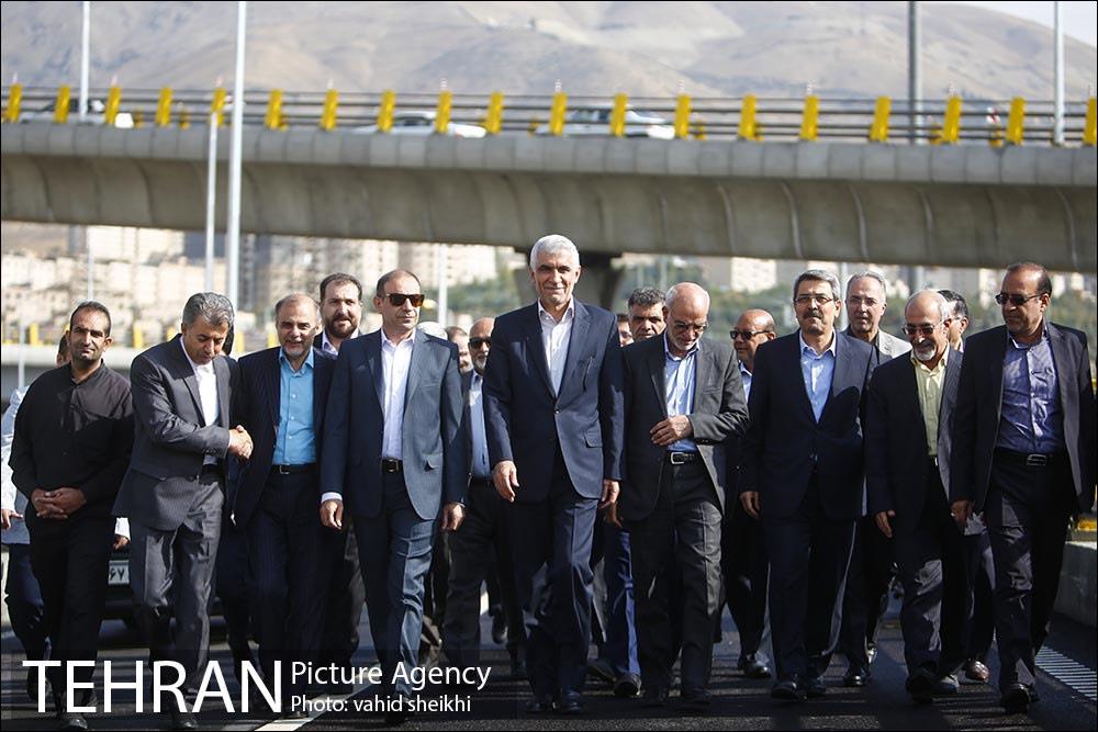 بازدید و آیین بهره برداری از قطعه شمالی و پایانی بزرگراه شهید صیاد شیرازی 8