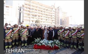 تشییع پیکر شهید آتش نشان سید احسان جامعی 4