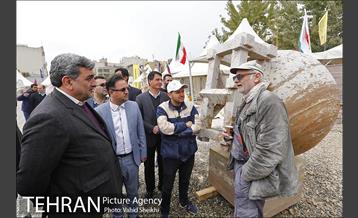 بازدید شهردار تهران از نهمین سمپوزیوم مجسمه سازی تهران 14