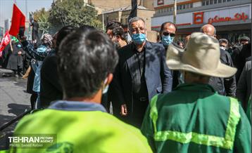 حضور شهردار تهران در مراسم پیاده روی جاماندگان اربعین حسینی 13