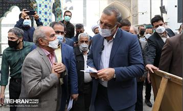 حضور شهردار تهران در مسجد علی ابن الحسین(ع) منطقه 14