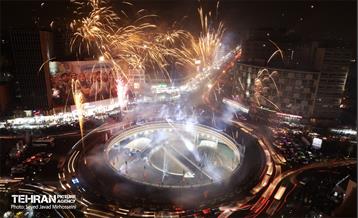 نورافشانی میدان ولیعصر(عج) به مناسبت نیمه شعبان 9