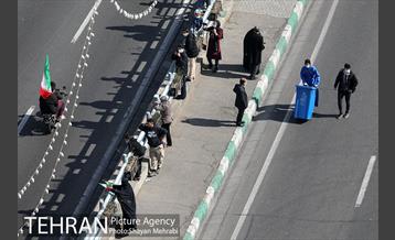 خدمات شهرداری تهران در پایان راهپیمایی ۲۲ بهمن 10