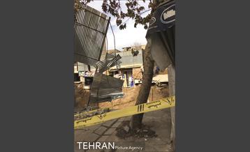 رانش زمین در خیابان مولوی