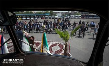 رونمایی از ۴۰ دستگاه اتوبوس شرکت واحد 10