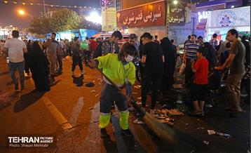 خدمات شهرداری تهران در پایان جشن غدیر 8