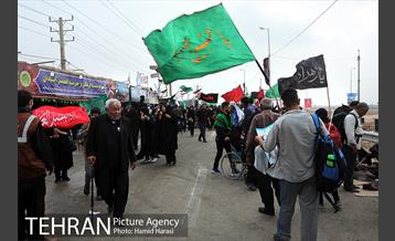 ارائه خدمات نیرو های خادم الحسین (ع) در مرز شلمچه 7