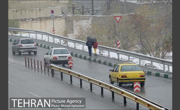 بارش نخستین برف پاییزی تهران 8