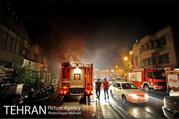 آتش سوزی ساختمان میدان حسن آباد 39