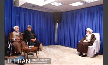 دیدار شهردار تهارن با آیت الله العظمی نوری همدانی  15