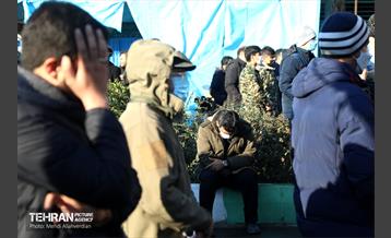 مراسم تشییع پیکر شهید سید مرتضى قدیرى در منطقه 10