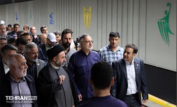 آیین تست گرم مسیر پایانی خط ۷ مترو تهران و بهره‌برداری از ورودی دوم ایستگاه آهنگ 36
