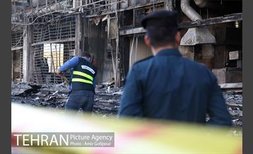 آتش سوزی مجتمع تجاری طوبی 29