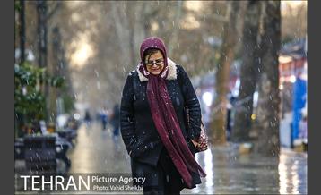 بارش برف در شمال تهران 7