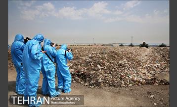 بازدید خبرنگاران از مجتمع پردازش و بازیافت زباله آرادکوه 5