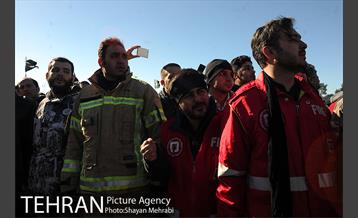 تشییع شهدای آتش نشان  در بهشت زهرا(س) -4 6