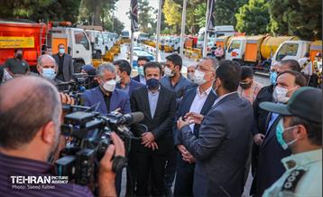 بازدید شهردار  تهران از تجهیزات جدید سازمان مدیریت پسماند 8
