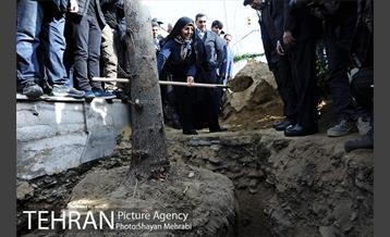 آیین کاشت 40 اصله درخت، به مناسبت چهلمین سالگرد انقلاب اسلامی باحضور شهردار تهران 16