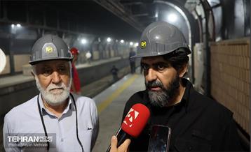 بازدید سخنگوی شهرداری تهران از مترو حرم عبدالعظیم(ع)