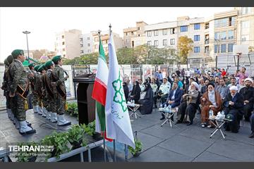 آیین نامگذاری‌ کوچه به نام شهید سالک در منطقه ۱۷