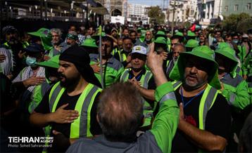 دسته عزاداری پاکبانان شهر تهران در کربلا 14