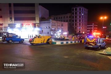 عملیات آسفالت ریزی در منطقه 5 10