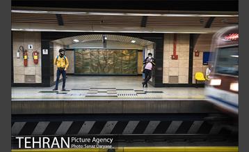 طرح فاصله گذاری اجتماعی در مترو تهران 19