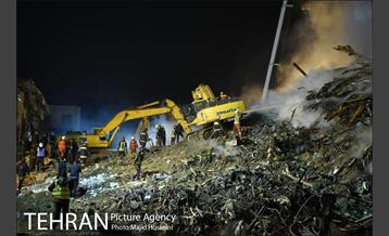 سومین شب عملیات امداد ونجات حادثه پلاسکو 14