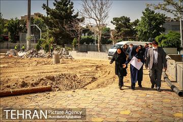 بازدید مهندس شاپور رستمی معاون هماهنگی و امور مناطق شهرداری تهران از پروژه های منطقه ۸ 1