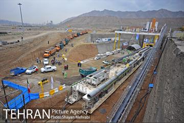 آغاز  حفاری تونل  محور جنوبی خط 6 مترو تهران 46