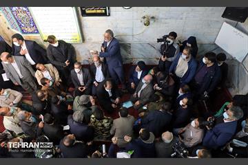 دیدار مردمی شهردار تهران در مسجد امیر المومنین باغ اذری 5
