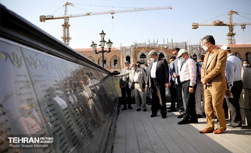 بازدید پیروز حناچی و مهدی چمران از پروژه خانه شهر(بلدیه قدیم) 15