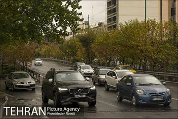 ترافیک تهران در یک روز بارانی 11