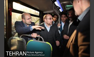 آیین رونمایی و بهره برداری از ناوگان حمل و نقل پاک با حضور دکتر قالیباف 24