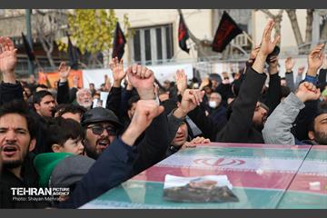 تشییع پیکر ۲۰۰ شهید گمنام دفاع مقدس در تهران 71