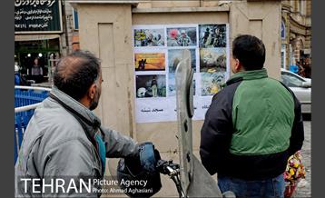 ادای احترام تهرانی ها به شهدای آتش نشان پلاسکو 3