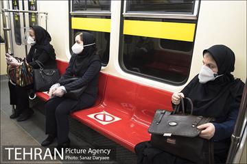 طرح فاصله گذاری اجتماعی در مترو تهران 16