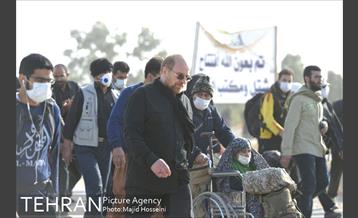 حضور دکتر قالیباف در پیاده‌روی اربعین، از نجف تا کربلا 6