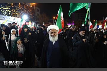 اجتماع مردم تهران در قدردانی از همراهی حزب الله لبنان 2