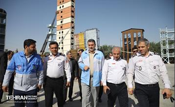بازدید رییس مدیریت بحران کشور از مرکز آموزش آتش‌نشانی شهرداری تهران 42