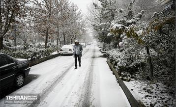بارش اولین برف زمستانی در تهران 1