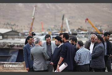بازدید عضو شورای شهر از پروژه بزرگراه شهید شوشتری 21