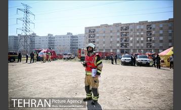 مانور عملیاتی آتشنشانان جنوب تهران 12