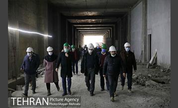 بازدید مهندس امام از پروژه پایانه زیرزمینی خط 4 مترو تهران 14