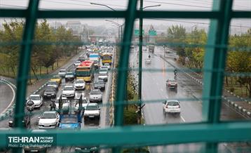 بارش باران پاییزی در تهران 15