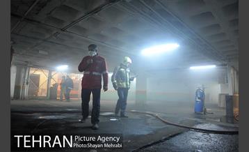 آتش سوزی در ساختمان برق حرارتی 50