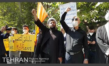 تجمع اعتراضی مردم تهران در محکومیت عادی‌سازی روابط حکام عرب با رژیم اشغالگر قدس 8