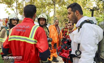 مانور انتشار مواد شیمیایی در منطقه۷