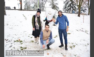 روز برفی تهران در بوستان ملت 20