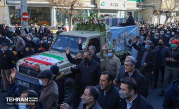 تشییع و تدفین پیکر مطهر دو شهید گمنام در منطقه 17